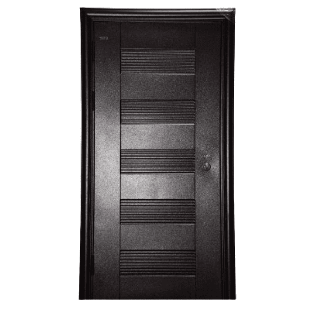 Chocolate brown steel door product photo